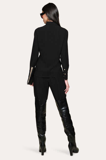 Elie Tahari Japanese Crepe Button Down