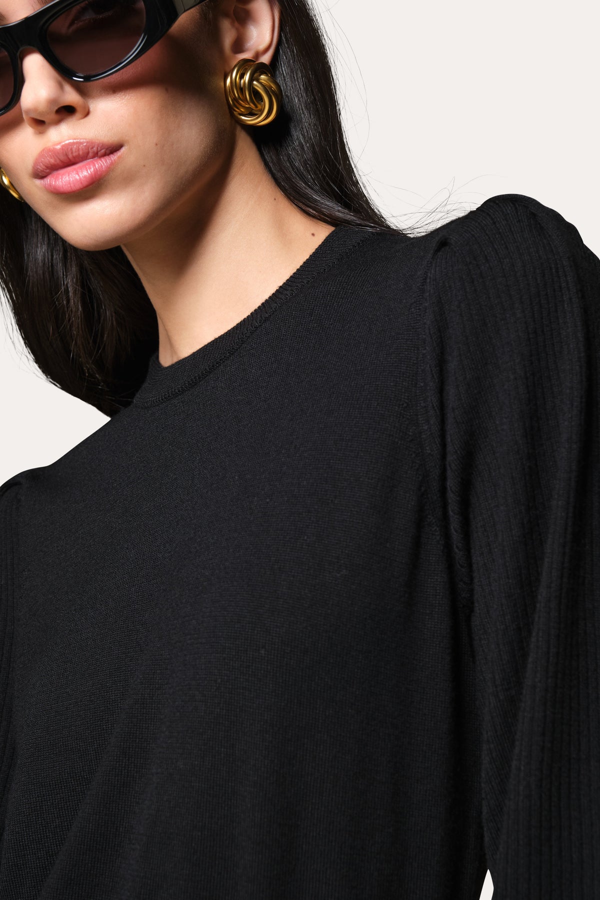 Elie Tahari Wool Blouson Sweater