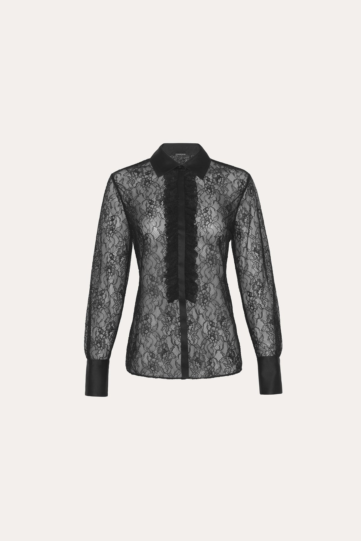 Elie Tahari Laced Trim Blouse
