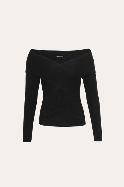 Elie Tahari Off-Shoulder Sweater