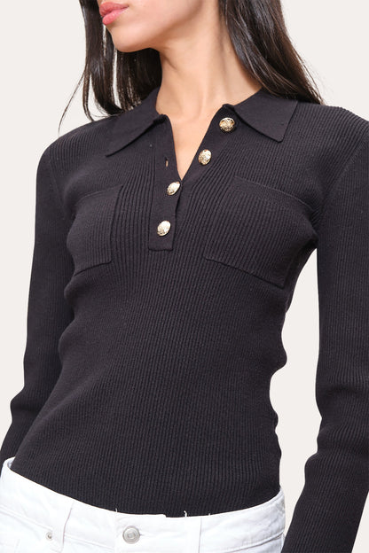 Elie Tahari Classic Knitted Polo