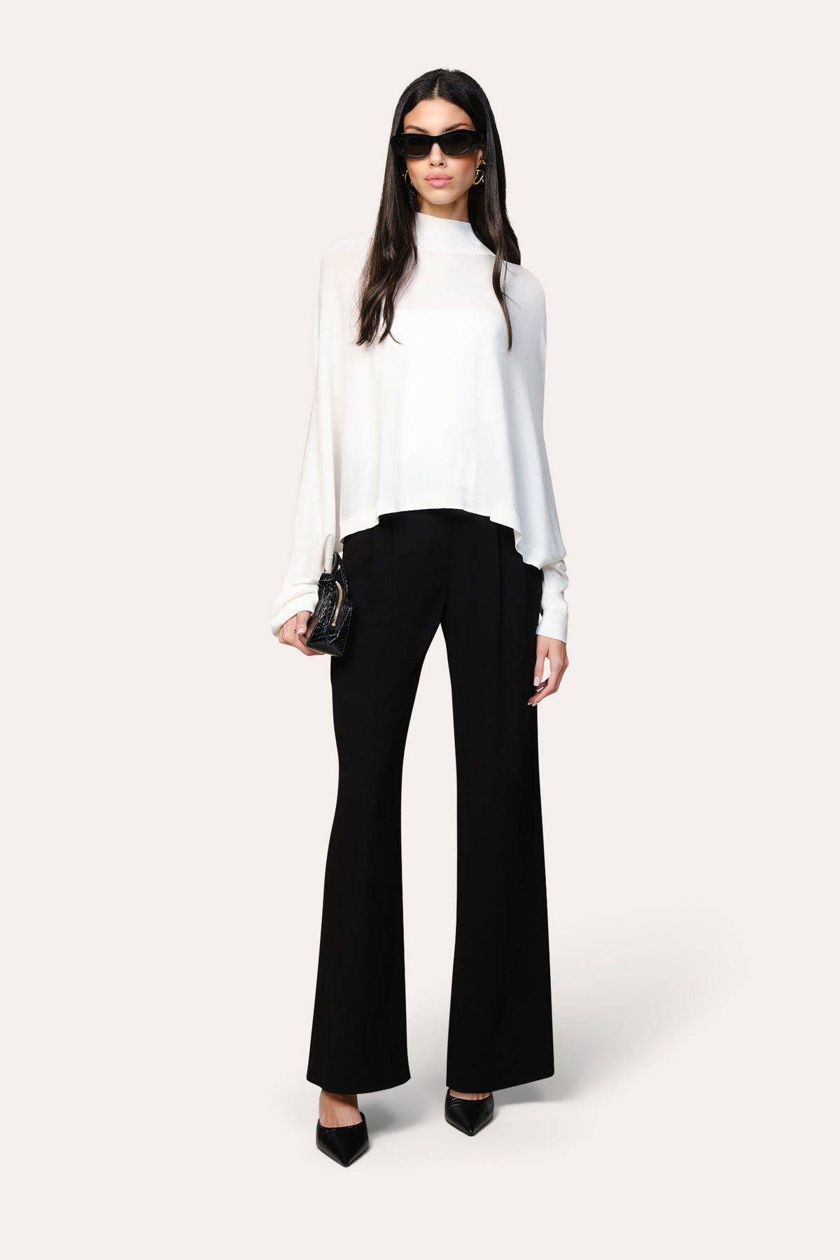 Elie Tahari Overlay Two Piece Tube Top Sweater