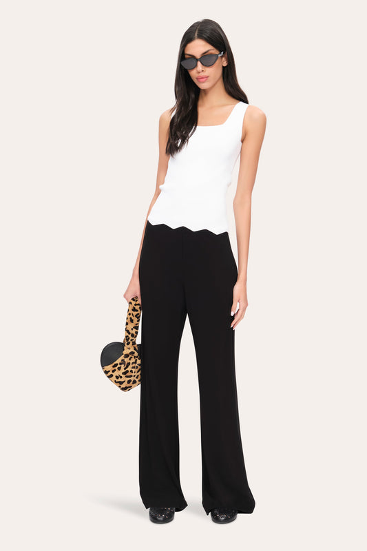 Elie Tahari Scallop Hem Tank