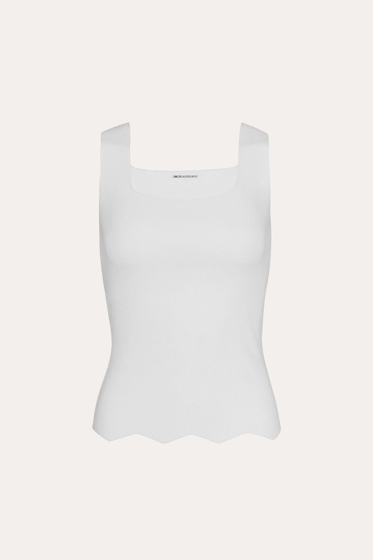 Elie Tahari Scallop Hem Tank