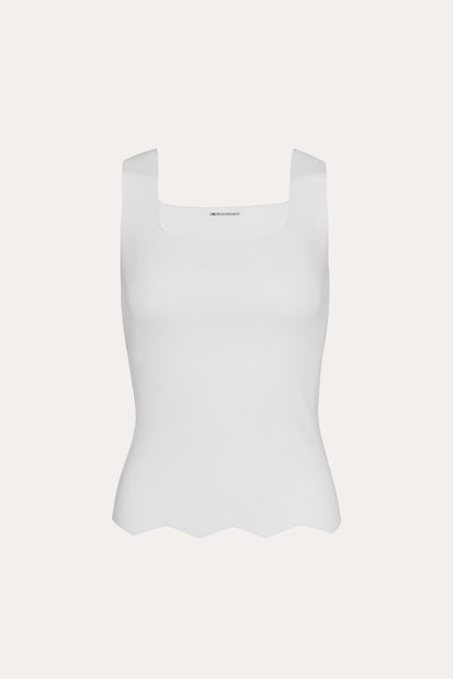 Elie Tahari Scallop Hem Tank