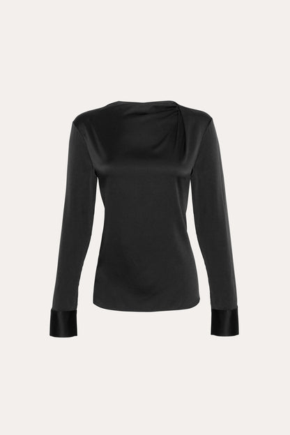 Elie Tahari Silk Draped Top