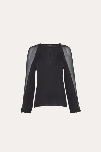 Elie Tahari Silk Chiffon Blouse