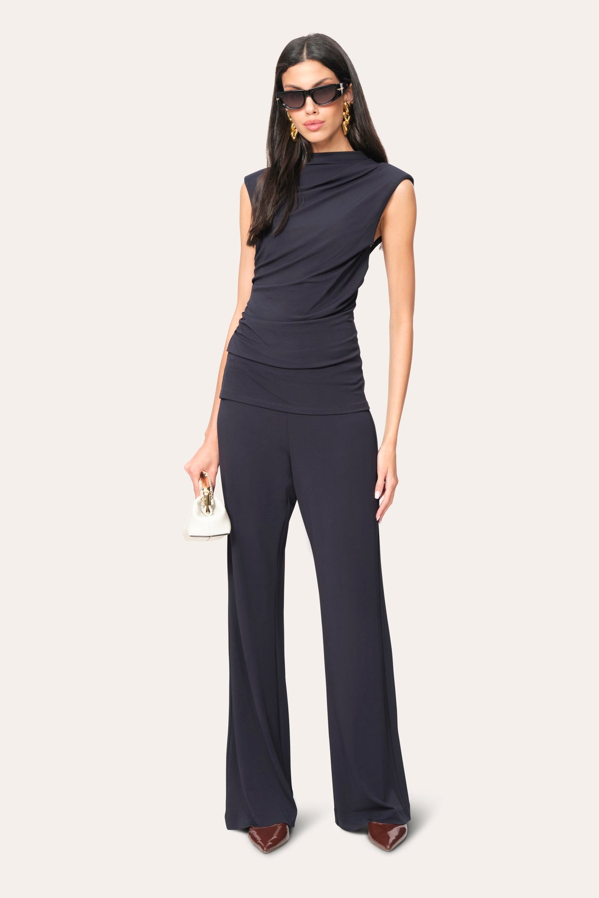 Elie Tahari Draped Jersey Knit
