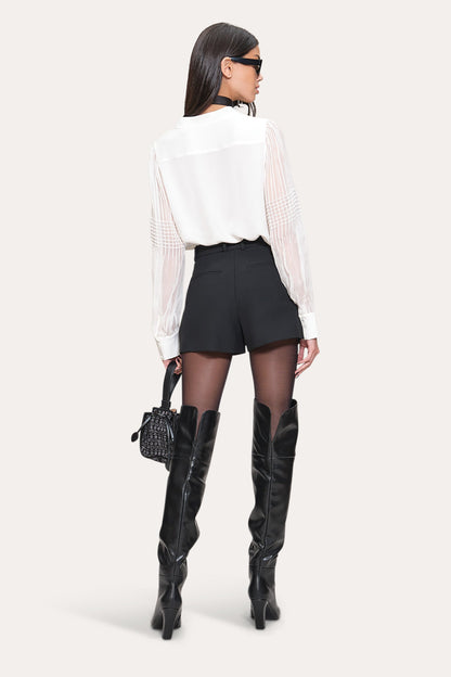 Elie Tahari Chiffon Button Down Shirt