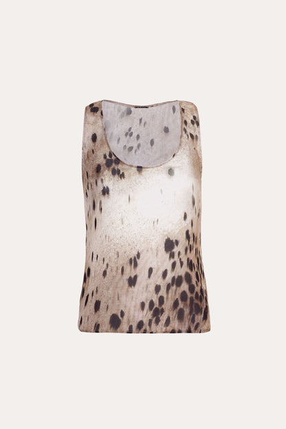 Elie Tahari Ocelot Scoop Tank