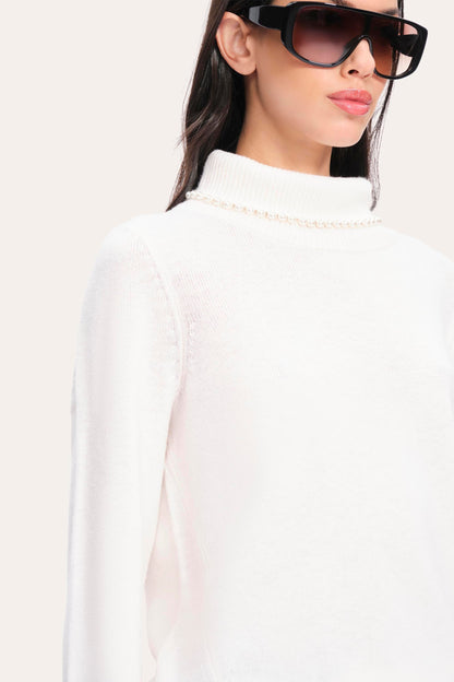 Elie Tahari Pearl Cash-Wool Sweater