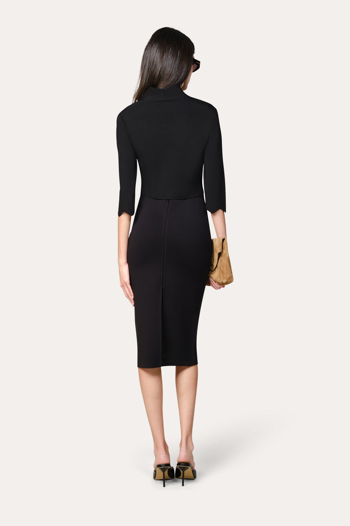 Elie Tahari Scallop Cardigan