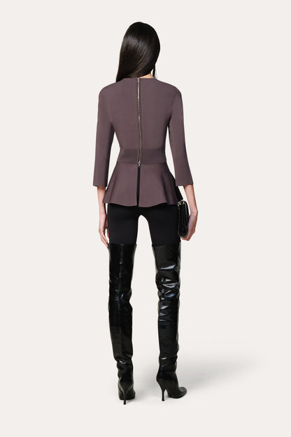 Elie Tahari Milano Sculpt Contour Waist Top