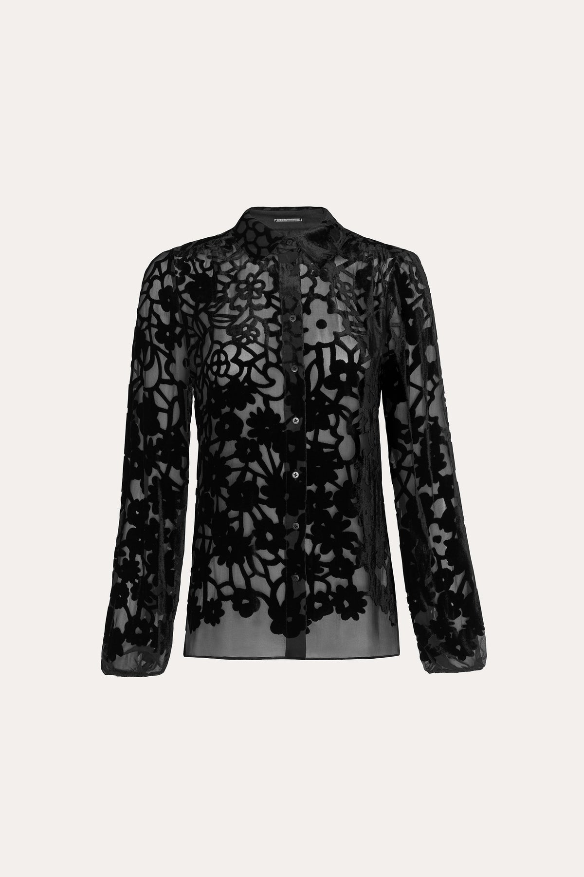 Elie Tahari Silk Devoré Blouse