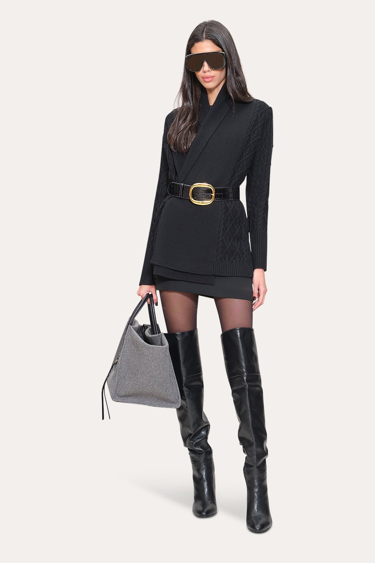 Elie Tahari Cable Knit Cardigan