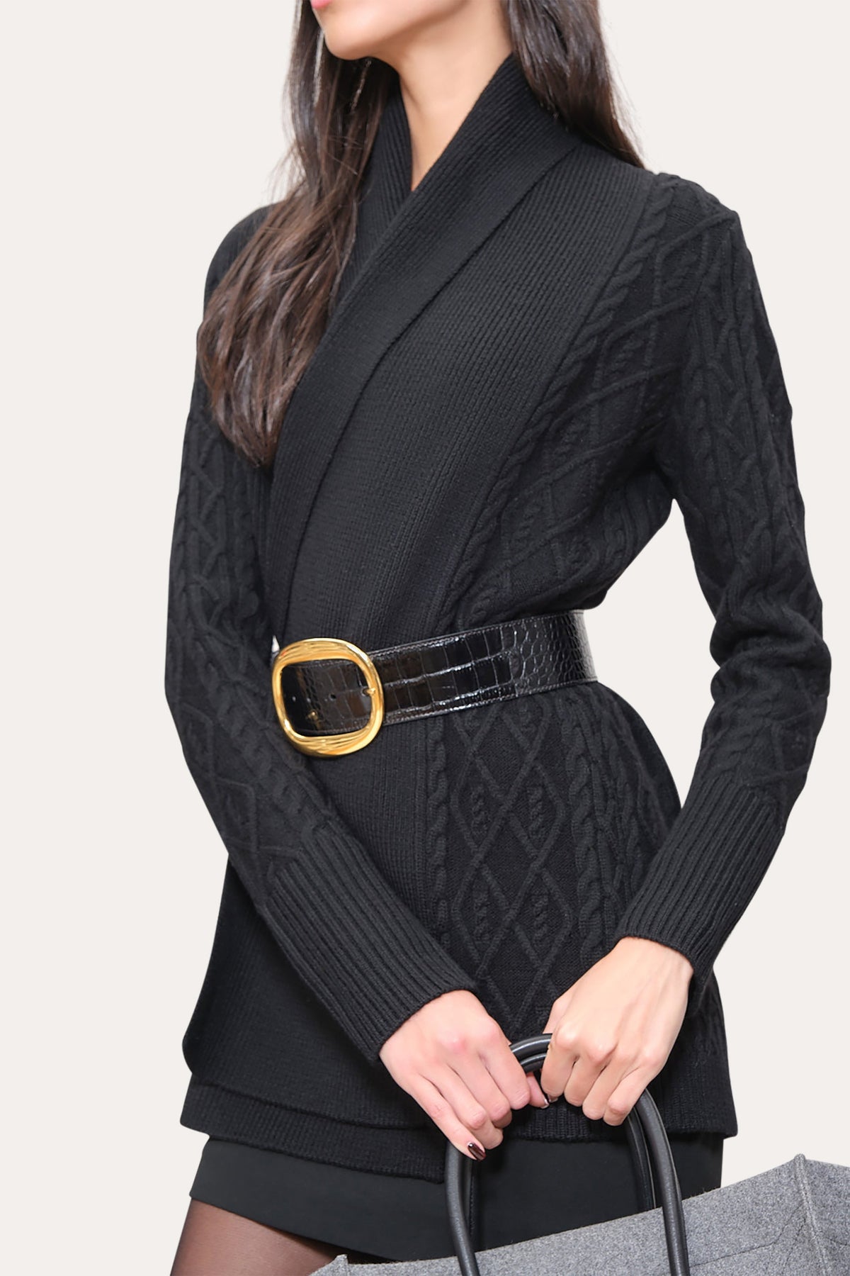 Elie Tahari Cable Knit Cardigan