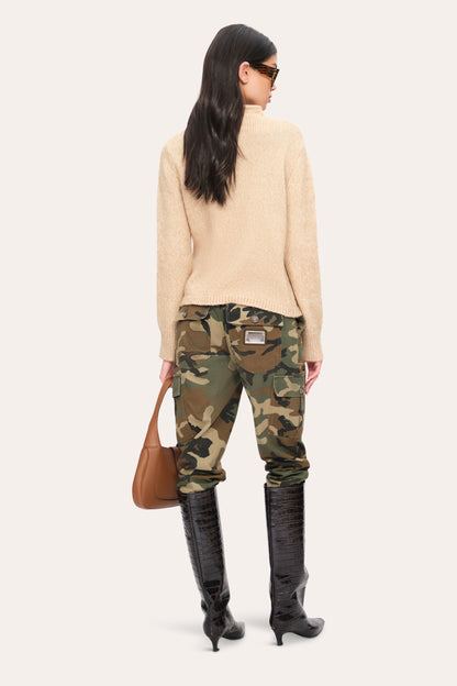 Elie Tahari Cable Cotton Wool Sweater