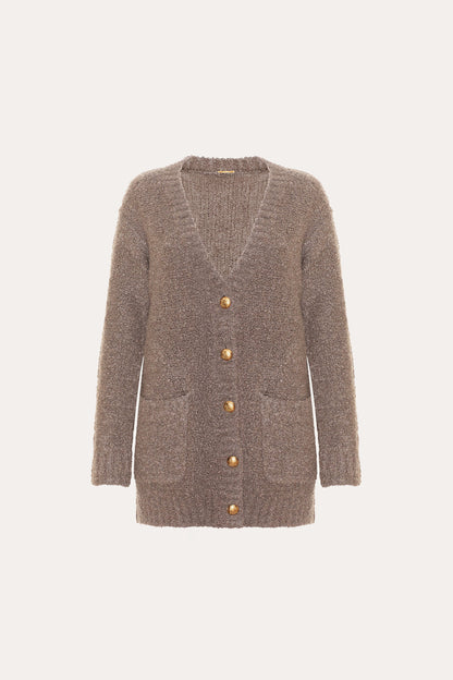 Elie Tahari Boucle Merino Cardigan