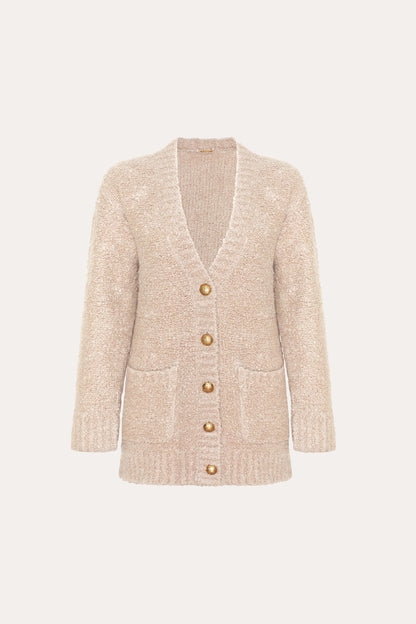 Elie Tahari Boucle Merino Cardigan