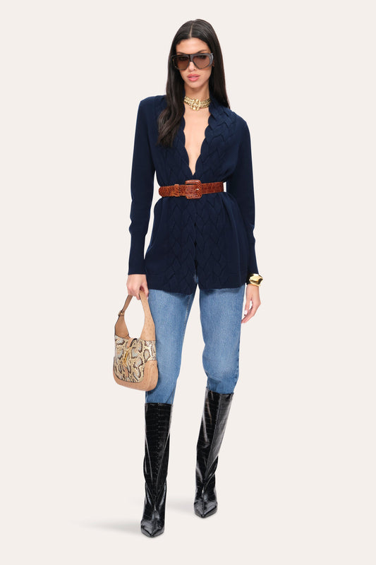 Elie Tahari Cable Cardigan