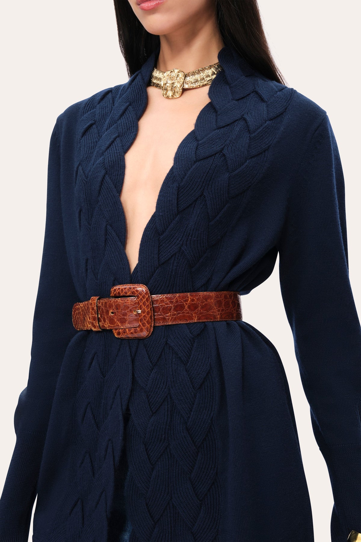 Elie Tahari Cable Cardigan