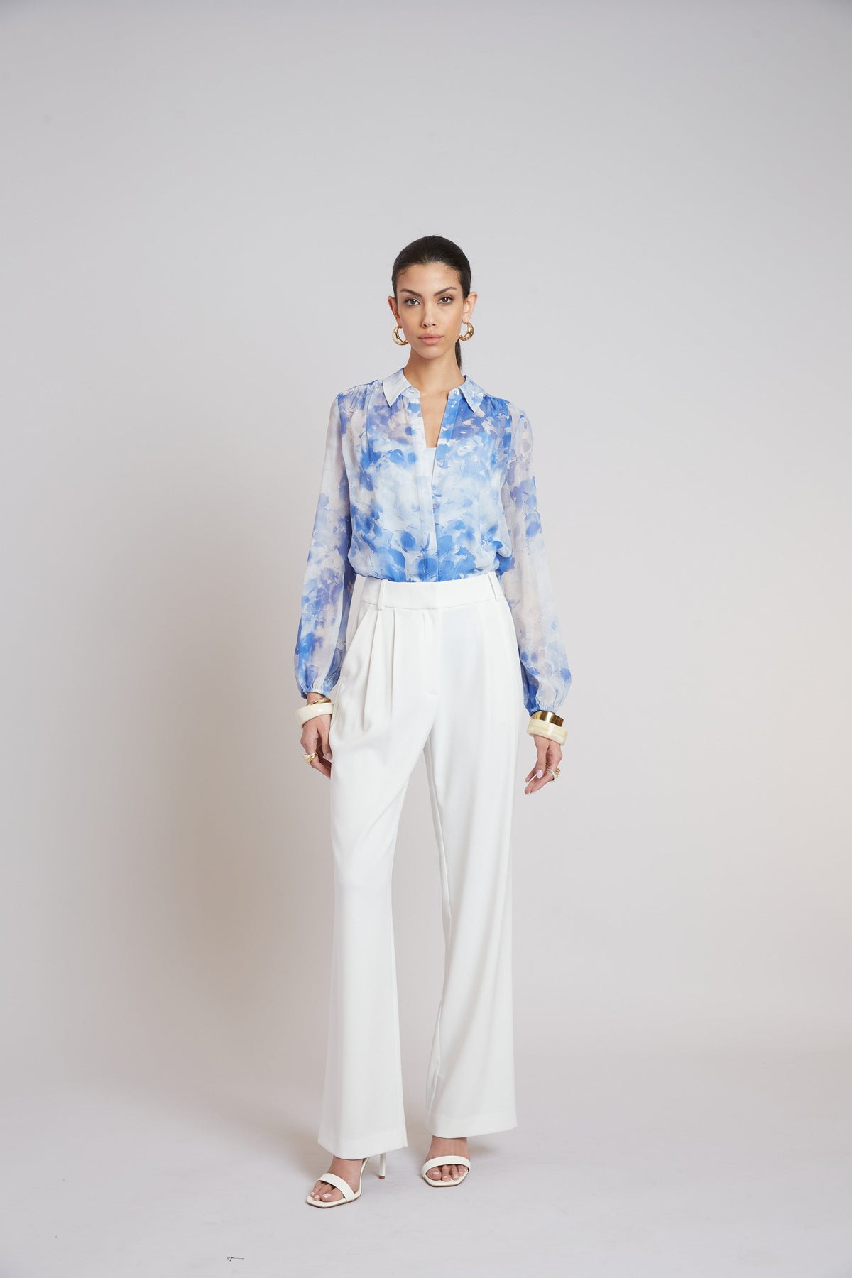 Elie Tahari Oceana Silk Shirt