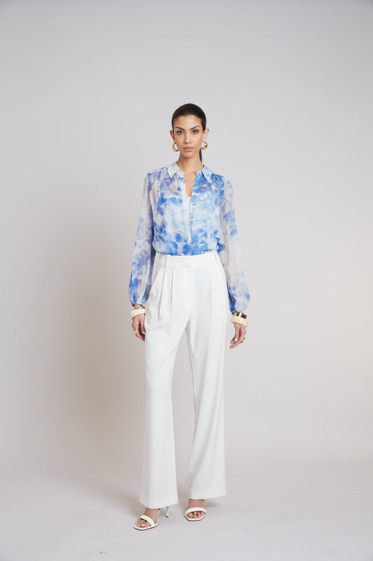 Elie Tahari Oceana Silk Shirt