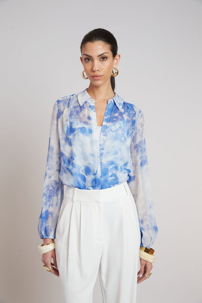 Elie Tahari Oceana Silk Shirt