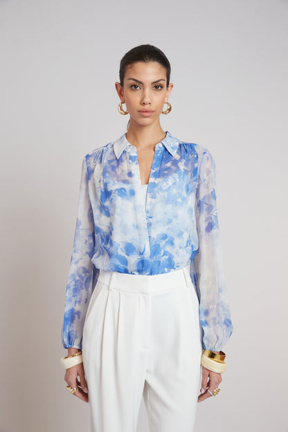 Elie Tahari Oceana Silk Shirt