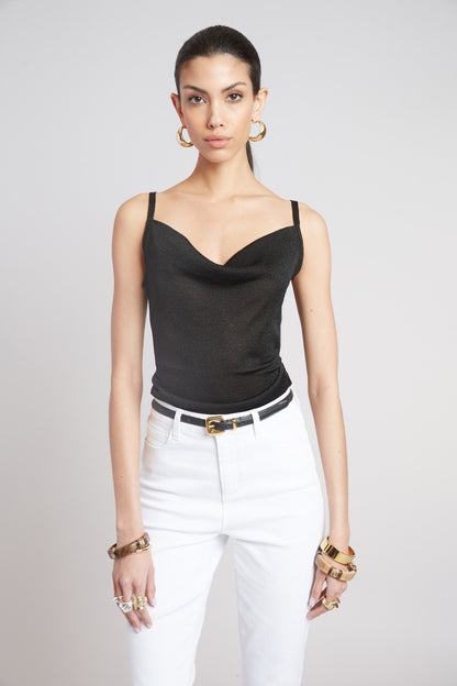 Elie Tahari Metallic Knit Cami