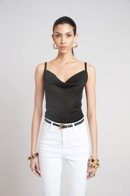 Elie Tahari Metallic Knit Cami