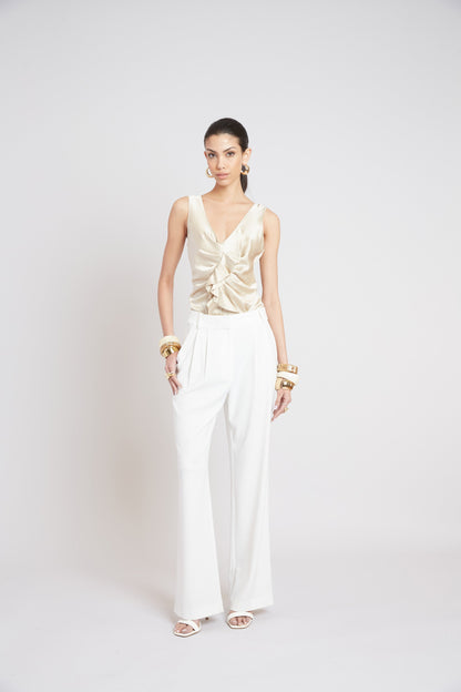 Elie Tahari Silk Cascade Top