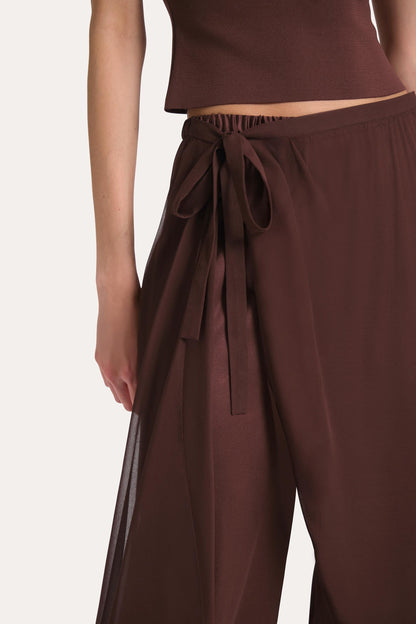 Elie Tahari Jackie Satin Wrap Pants