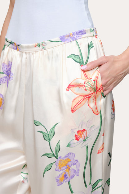 Elie Tahari Frances Floral Silk Pant