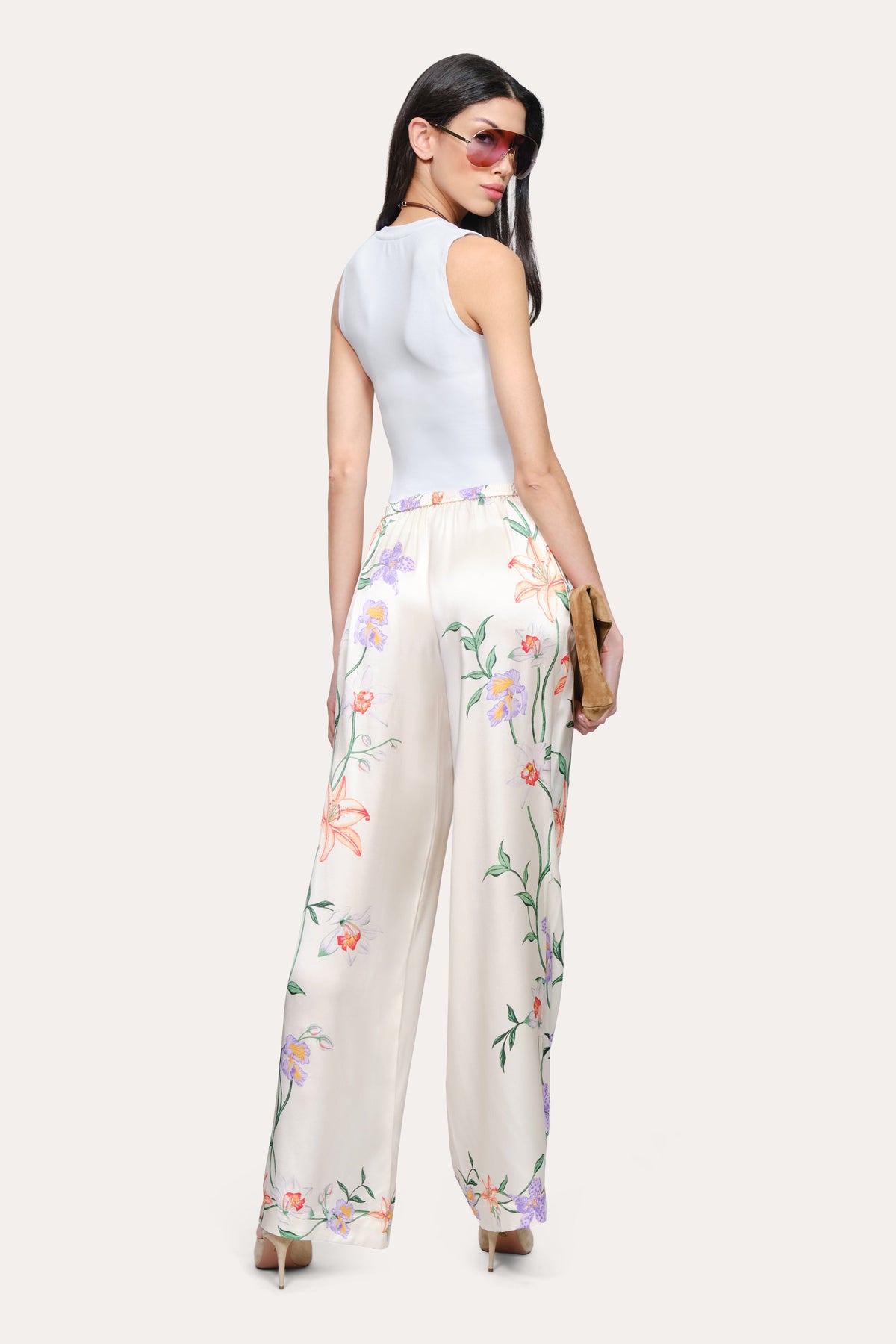 Elie Tahari Frances Floral Silk Pant