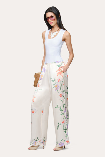 Elie Tahari Frances Floral Silk Pant