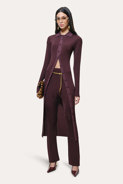Elie Tahari Roxanne Ribbed Flare Pant