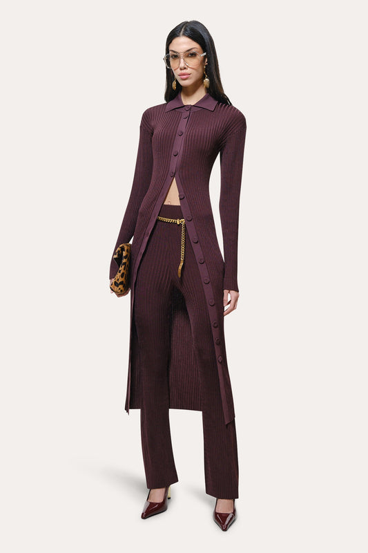 Elie Tahari Roxanne Ribbed Flare Pant