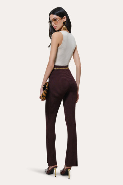 Elie Tahari Roxanne Ribbed Flare Pant