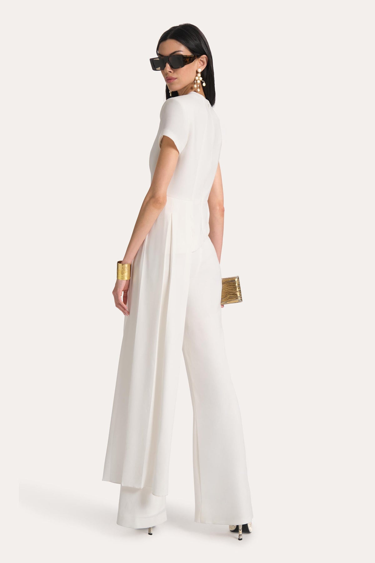 Elie Tahari Olivia Fluid Crepe Slim Pant