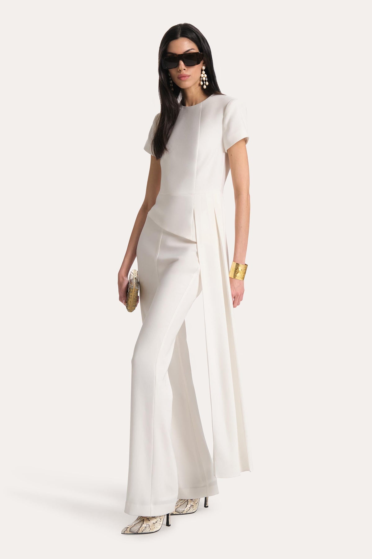 Elie Tahari Olivia Fluid Crepe Slim Pant