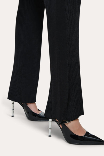Elie Tahari Roxanne Ribbed Flare Pant