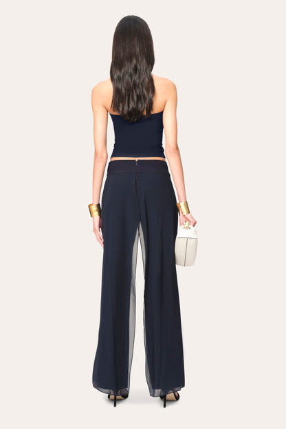 Elie Tahari Chiffon Panel Pant