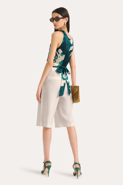 Elie Tahari Tina Linen Bermuda Shorts