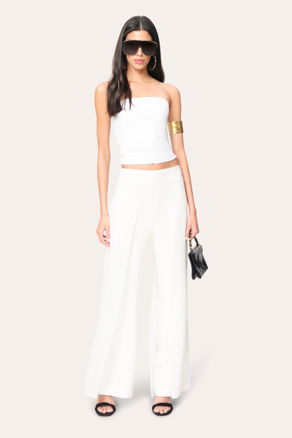 Elie Tahari Chiffon Panel Pant