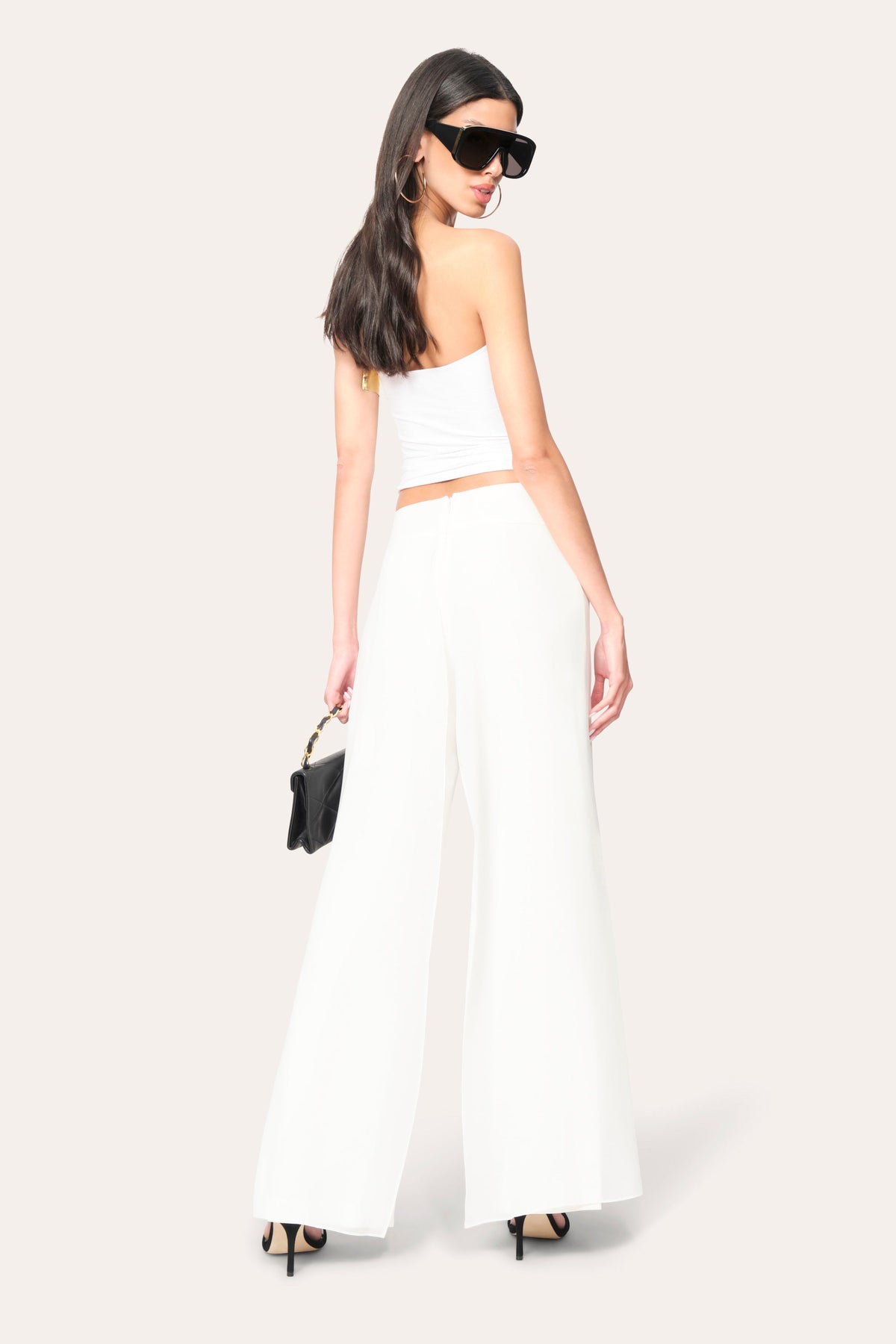 Elie Tahari Chiffon Panel Pant