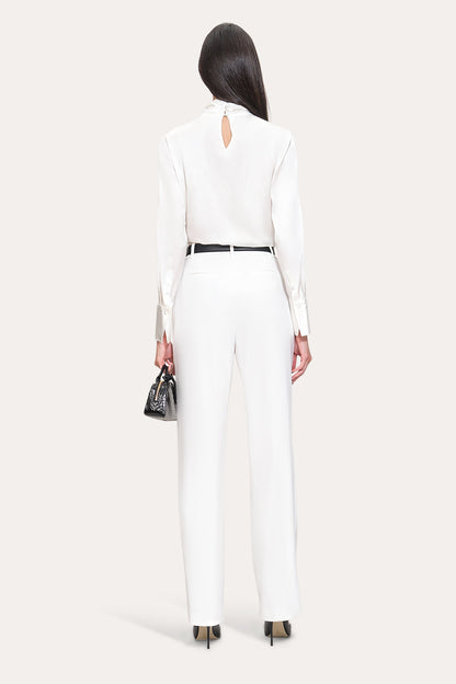 Elie Tahari Crepe Pleated Pant