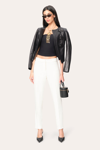 Elie Tahari Slim Crepe Pant