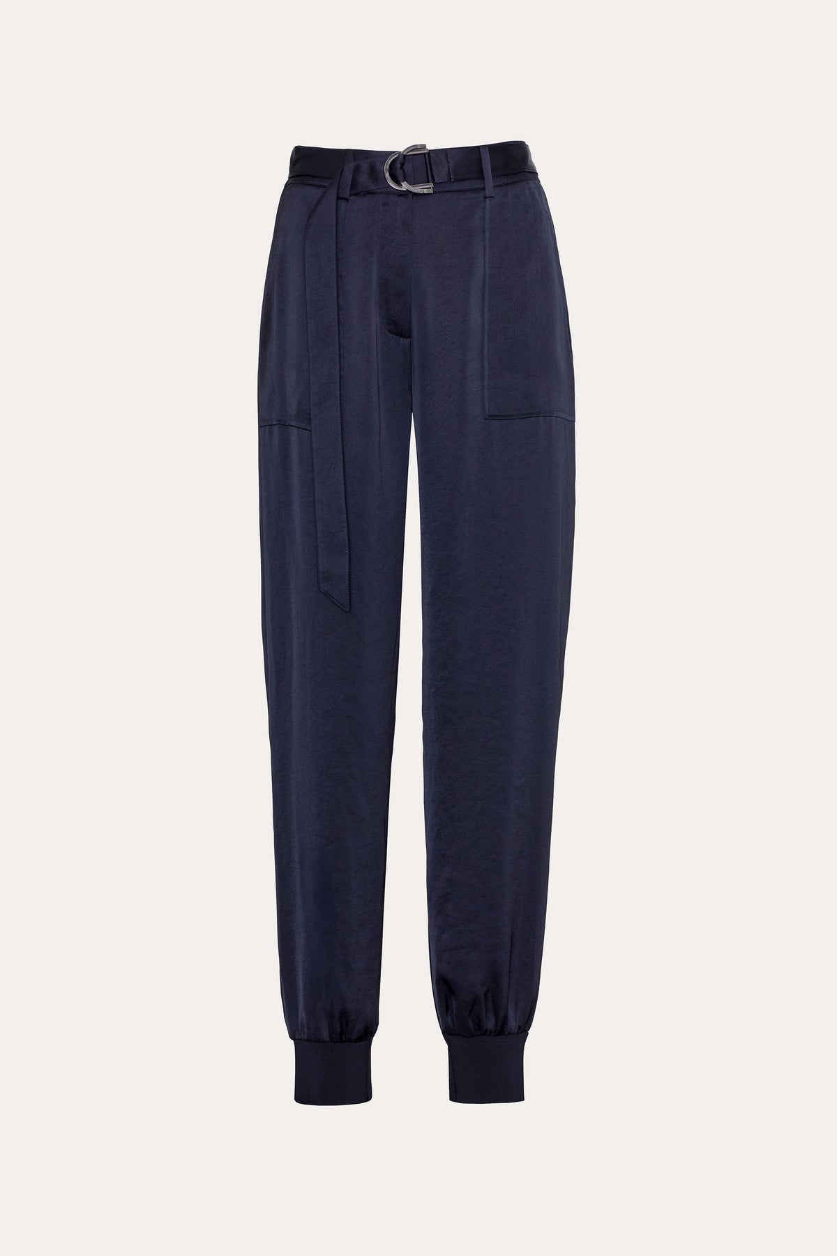 Elie Tahari Olivia Satin Belted Cargo Pant