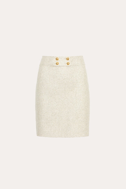 Elie Tahari Tweed Lurex Skirt